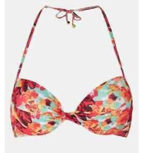 Topshop Floral Bikini - Red and Blue